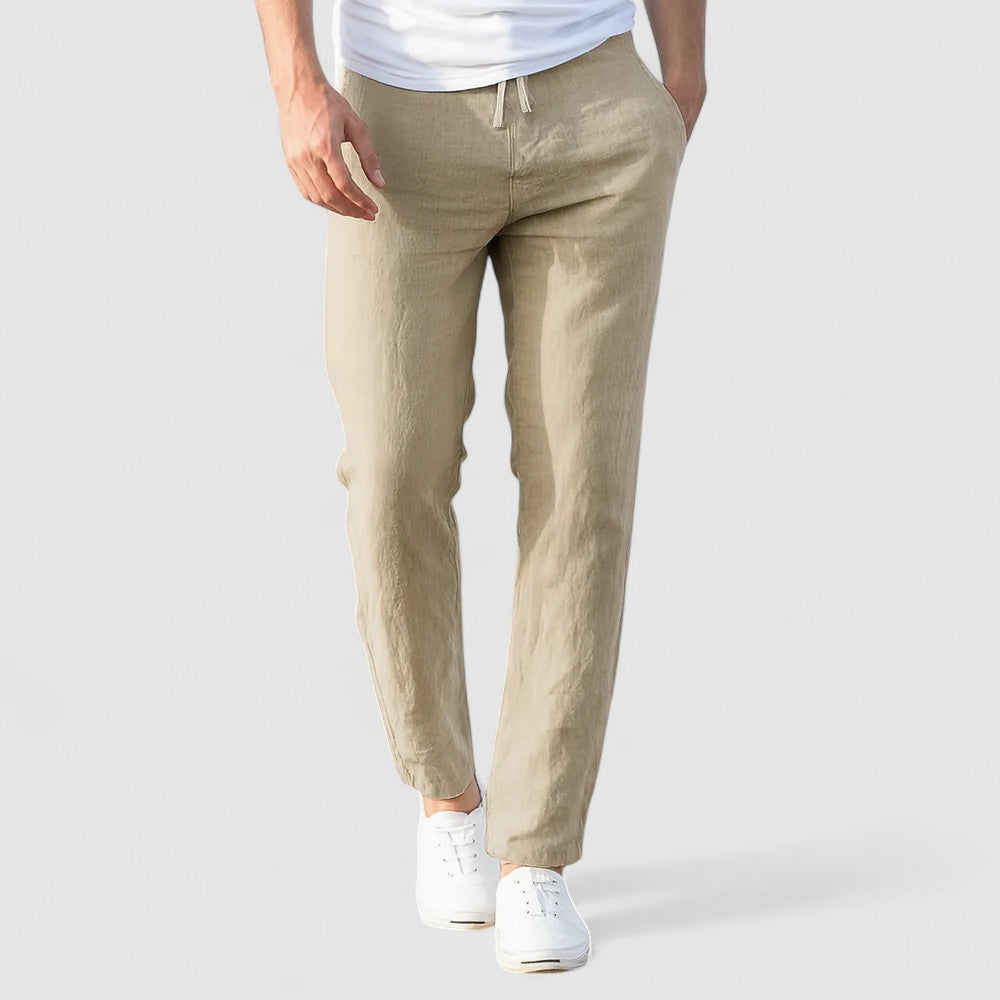 BREEZE |  通気性のあるコットンリネンパンツ