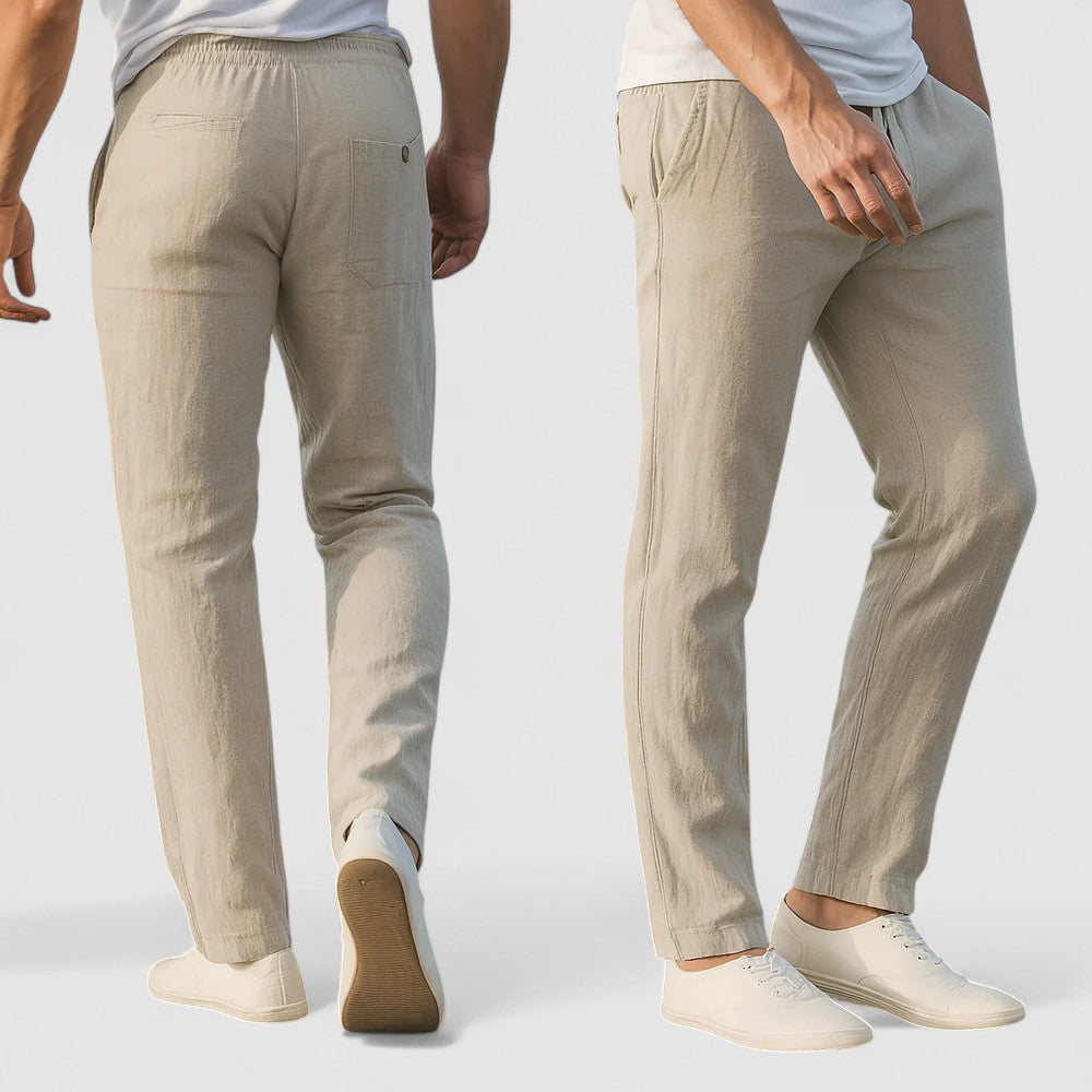 BREEZE |  通気性のあるコットンリネンパンツ