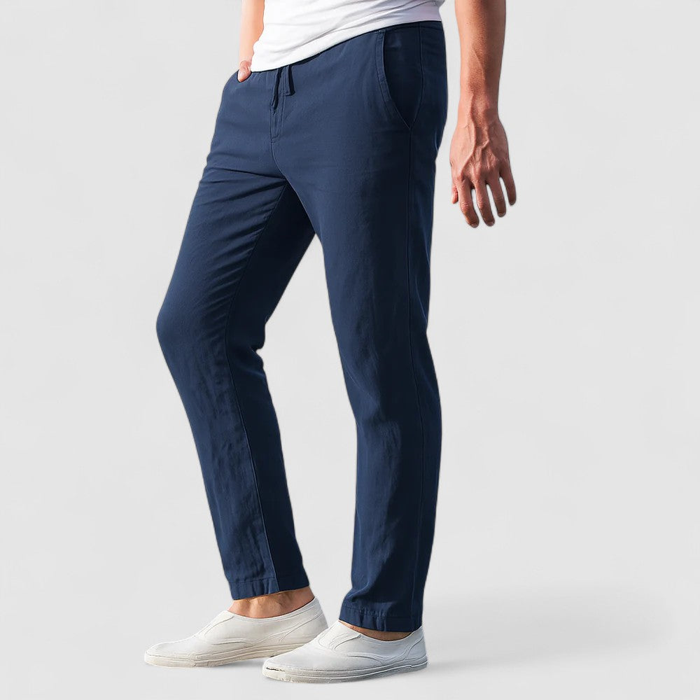 BREEZE |  通気性のあるコットンリネンパンツ